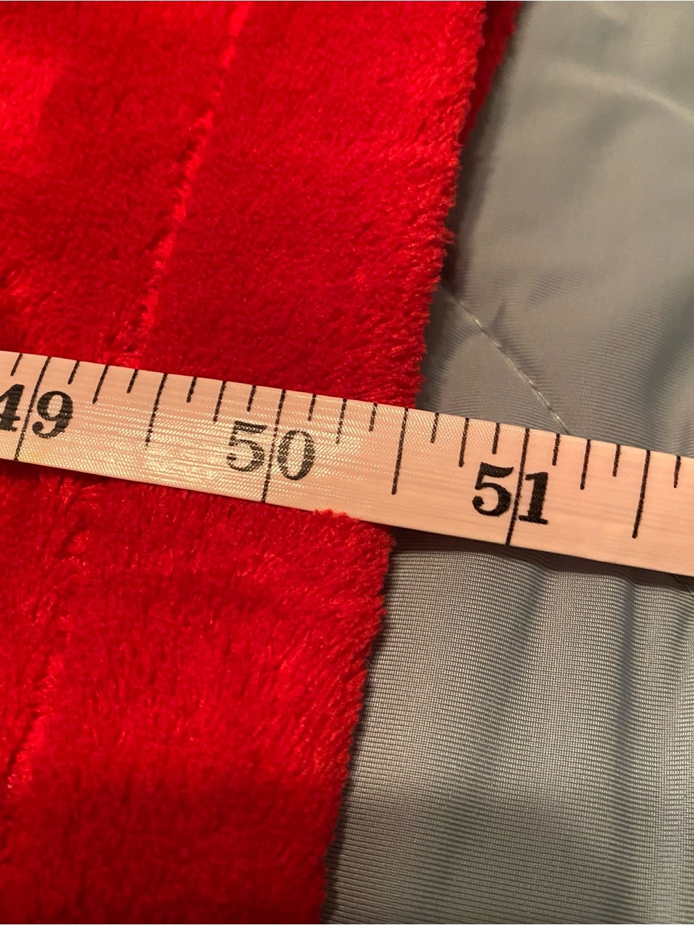 Adonna Plush Red Zip-Front Robe - Picture 8 of 8